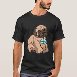 Mops trinken Blasen Tee Niedliche Tiere mit Boba T