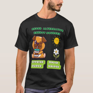Mops trinkt Kaffee T-Shirt