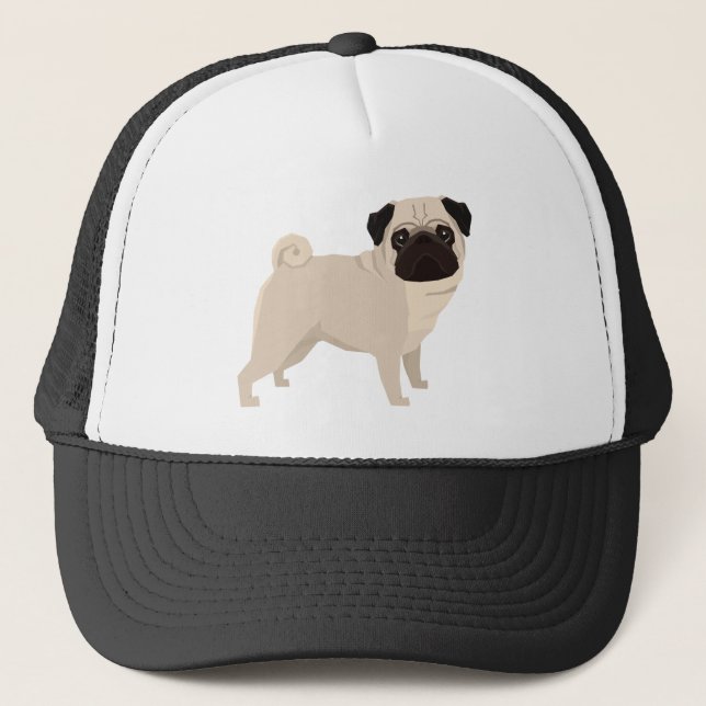 Mops Truckerkappe (Vorderseite)