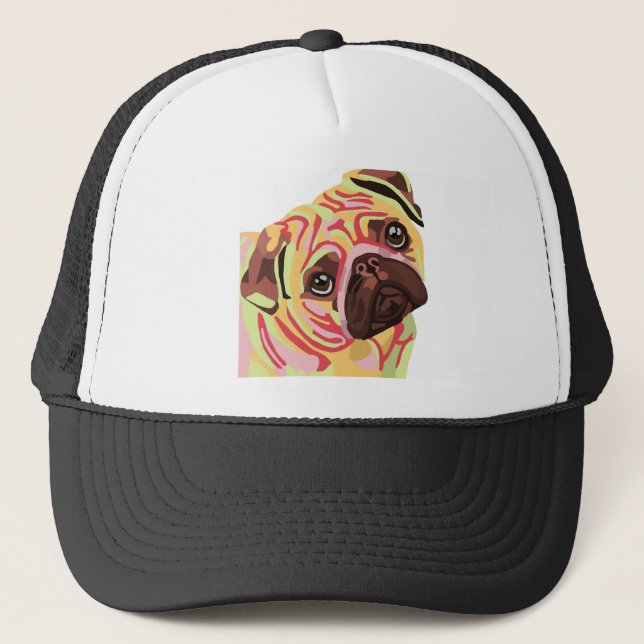 Mops Truckerkappe (Vorderseite)