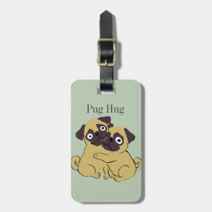 Mops umarmung gepäckanhänger