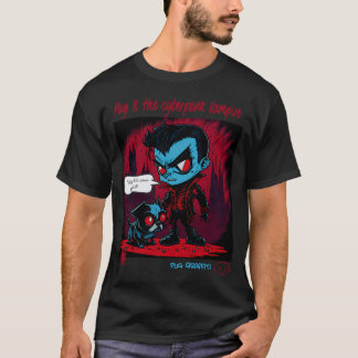 Mops und Dracula Graffiti-Kunst 12 T-Shirt