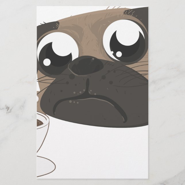 Mops und Kaffee (Vorderseite)