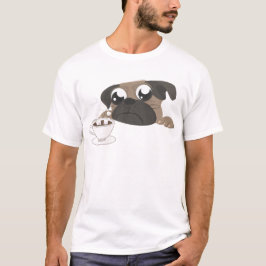 Mops und Kaffee T-Shirt