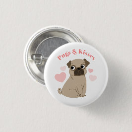 "Mops und Kisses" Button