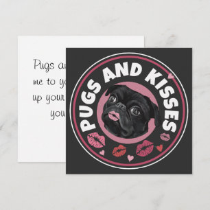 Mops und Küsse   Punny   Mops Lovers Liebe Message