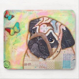 Mops-und Schmetterlings-Mausunterlage Mousepad