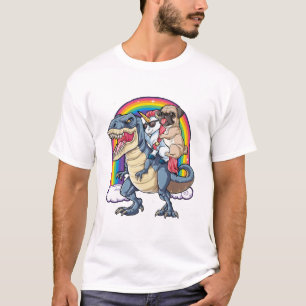 Mops Unicorn Dinosaur T rex Shirt Kinder Mädchen 
