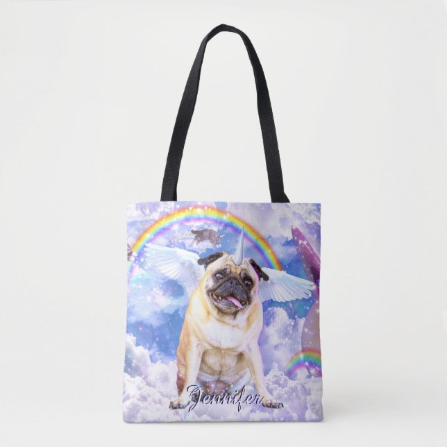 Mops unicorn - Niedliches Pugicorn (Vorderseite)