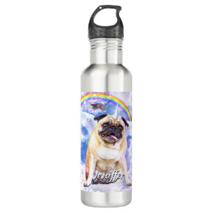 Mops unicorn - Niedliches Pugicorn Edelstahlflasche