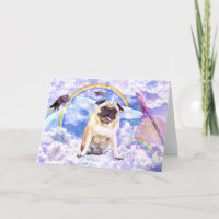 Mops unicorn - Niedliches Pugicorn