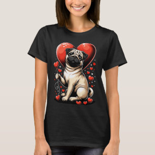 Mops Valentinstag Hundebesitzer Valentinstag 1 T-Shirt