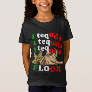 Mops Vater Funny Vatertag Geschenk 1 2 3 Tequila F T-Shirt