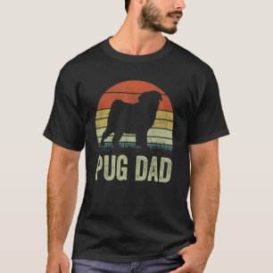 Mops-Vater für Männer Süßer Mops-Hund-Vater T-Shirt
