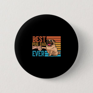 Mops-Vater jemals Vatertag Daddy Papa Mops Button
