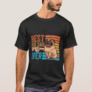 Mops-Vater jemals Vatertag Daddy Papa Mops T-Shirt