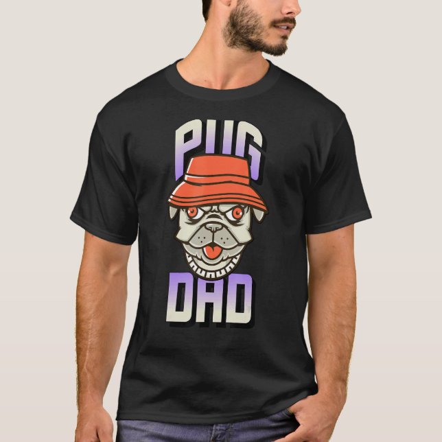 Mops Vater T-Shirt (Vorderseite)
