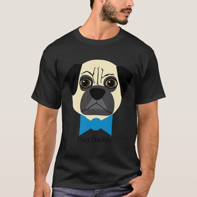 Mops-Vater T-Shirt (Vorderseite)