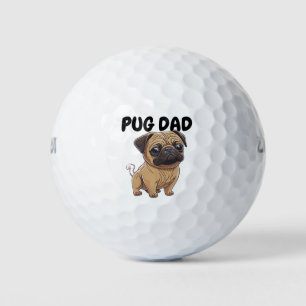 Mops Vater Vatertag Golfball