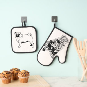 Mops von Typen Ofenhandschuh & Topflappen-Set