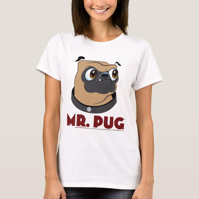 Mops vorne und hinten T-Shirt (Vorderseite)