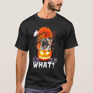Mops Was Mops Mit Messer Mörder Halloween 1 T-Shirt