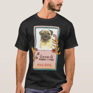 Mops-Wasserfarbenzeichnung Hunderasse T-Shirt