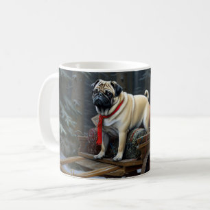 Mops Weihnachts-Feiertage Kaffeetasse