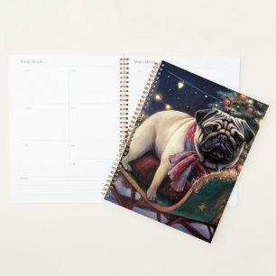 Mops Weihnachts-Feiertage Planer