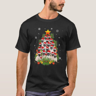 Mops Weihnachtsbaum Funny Weihnachten Geschenke fü T-Shirt