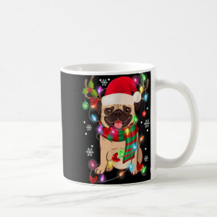 Mops Weihnachtsbaum Lichter Weihnachtsmann Hund Xm Kaffeetasse
