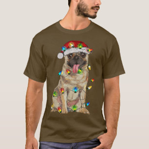 Mops Weihnachtsbaum Light Pajama Dog Lover Xmas Sp T-Shirt