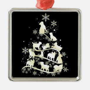 Mops Weihnachtsbaum Mops Lover Xmas Bestes Geschen Ornament Aus Metall