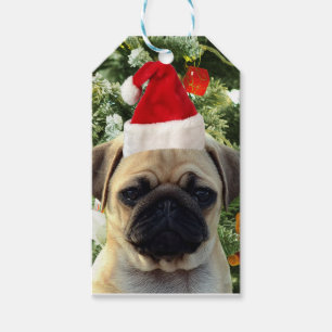 Mops Welpe Hund Weihnachtsbaum Ornamente Schneeman Geschenkanhänger