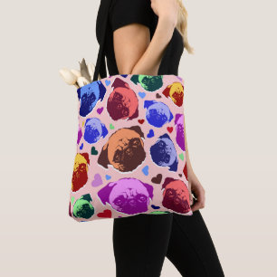 Mops-Welpe im PopArt Retro-Stil