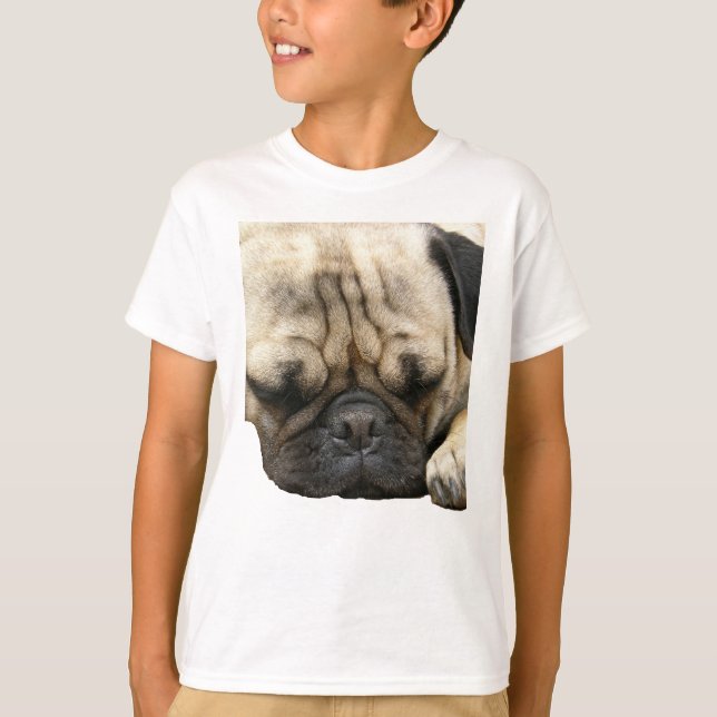 Mops Welpe T-Shirt (Vorderseite)
