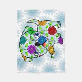 Mops-Welpen-Baby-Decke - Fleece - 30" x40 "