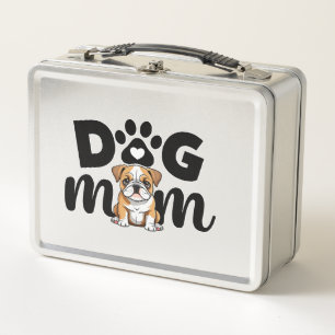 Mops-Welpen-Hundemutter Hundeliebhaber Metall Brotdose