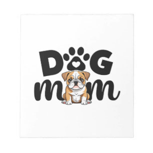 Mops-Welpen-Hundemutter Hundeliebhaber Notizblock