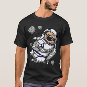 Mops Weltraumastronaut T-Shirt