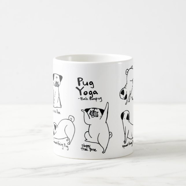 Mops-Yoga Tasse (Mittel)