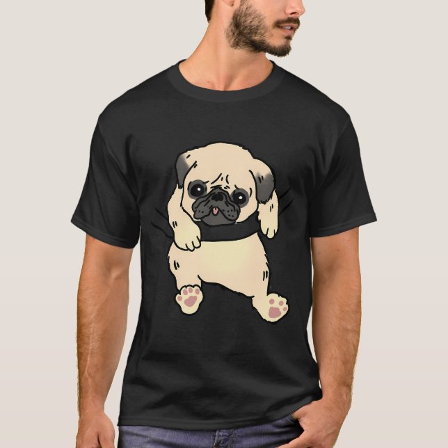 Mopsblume T-Shirt (Vorderseite)