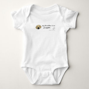 Mopsdoggermischling Baby Strampler
