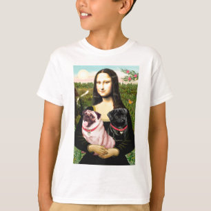 Möpse (Fawn + Blk) - Mona Lisa T-Shirt
