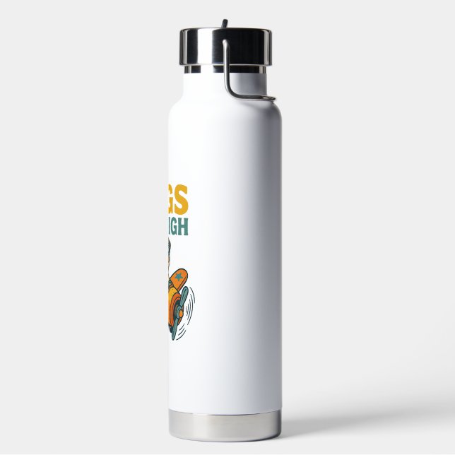 Möpse fliegen hoch trinkflasche (Links)
