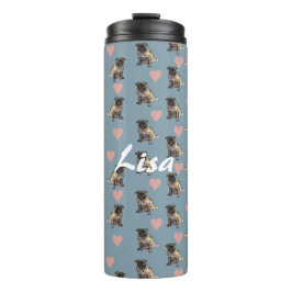 Möpse & Herzen Thermosbecher