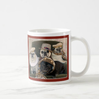 Möpse in der karierten Mops-Tasse durch Möpse und Kaffeetasse