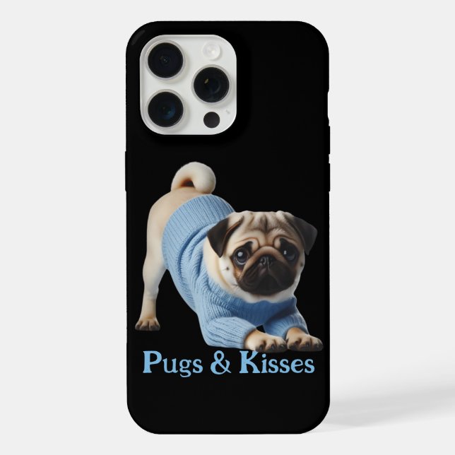Möpse & Küsse iPhone Hülle (Rückseite)