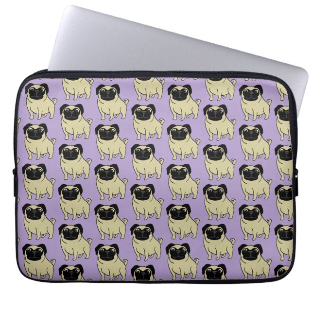 Möpse Laptopschutzhülle (Vorderseite)