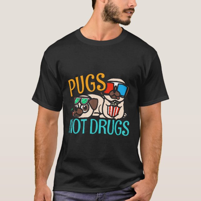 Möpse Nicht Drogen Mops Hunde Groll Mops Geschenk  T-Shirt (Vorderseite)